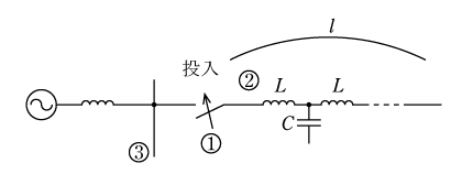 第3図　送電線投入時の回路