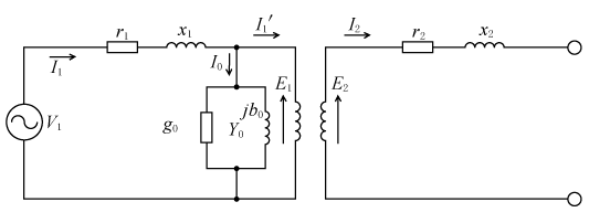 第5図　回転子が固定されている場合の等価回路